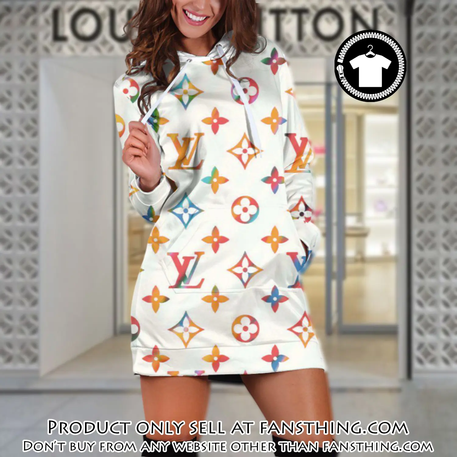 Lv premium luxury brand hoodie dress for women hdl1024 fst0540168